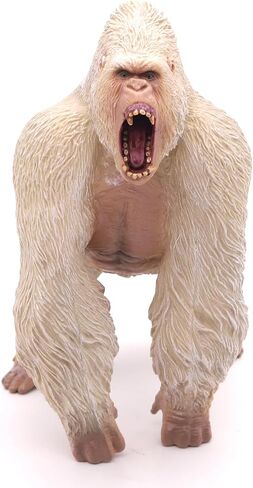 RRTCLO بطول 5.63 سم، ألعاب كينغ كونغ، تمثال غوريلا القرد، نموذج الحياة البرية، تمثال حيوان واقعي لأعياد ميلاد الأطفال وديكور المنزل (أسود) in Kuwait