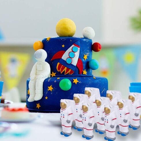 لعبة آرت كرييتيفيتي سكويزي رواد الفضاء - مجموعة من قطعتين، لعبة لتخفيف الضغط تحت عنوان الفضاء للأطفال، 11.43 سم قابلة للضغط في الفضاء الخارجي وكهدايا حفلات وكزينة مكتبية in Kuwait