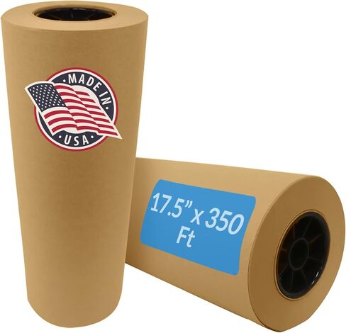 Reli. Kraft Paper Roll | 17.5" x 350 Feet - Jumbo Roll | Made in USA | Brown Craft Paper/Wrapping Paper | Plain Kraft Packing Paper for Shipping, Moving, Arts/Crafts, Table Cover | Bulk in Saudi Arabia