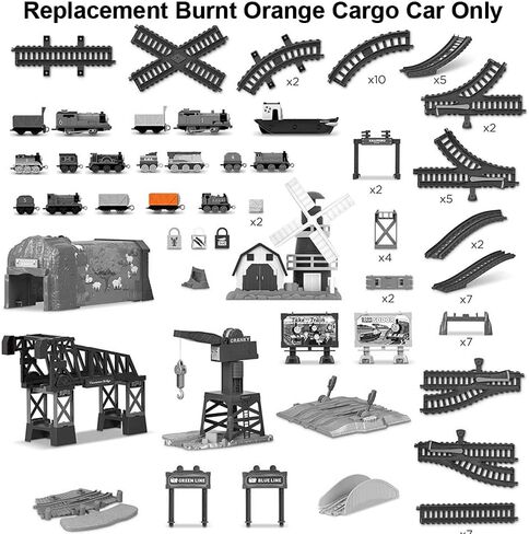 Replacement Parts for Thomas The Train - GRF01 ~ Thomas & Friends All Around Sodor Deluxe ~ Replacement Burnt Orange Cargo Car in Saudi Arabia