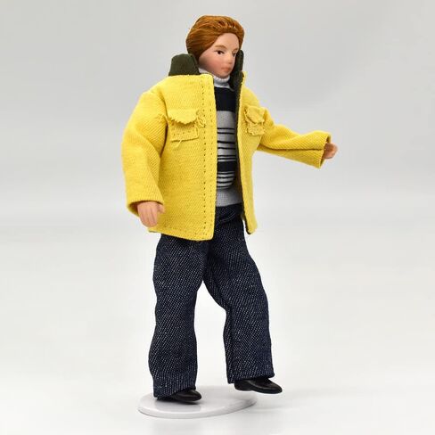 iLAND Dollhouse People بمقياس 1/12، دمية عائلة بيت الدمى بما في ذلك الأم والأب والبنات والرضع (العائلة الحديثة 5 قطع) in Kuwait