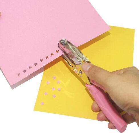 قطعتان من خرامة الورق المحمولة باليد، خرامة معدنية ذات فتحة واحدة، خرامة ورق على شكل قلب، خرامة ابدأ مع مقبض ناعم من السيليكون لعلامات الحرف اليدوية in Kuwait