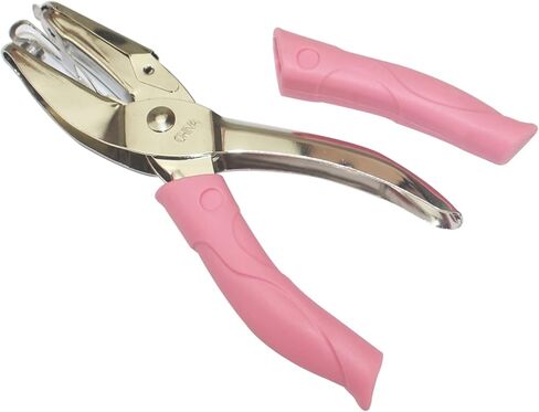 قطعتان من خرامة الورق المحمولة باليد، خرامة معدنية ذات فتحة واحدة، خرامة ورق على شكل قلب، خرامة ابدأ مع مقبض ناعم من السيليكون لعلامات الحرف اليدوية in Kuwait