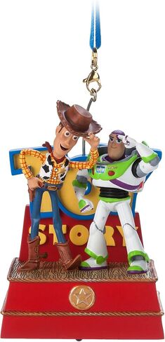 Disney Pixar Woody and Buzz Lightyear Singing Living Magic Sketchbook Ornament – Toy Story in Saudi Arabia