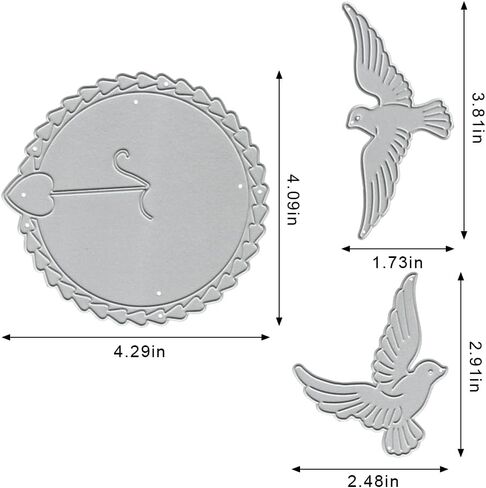 Bicycle Metal Cutting Dies, Bike Balloon Valentine Arrow Flower Background Dies Cuts for Card Making Templates Embossing Mould DIY Stencils Scrapbooking Album Paper Craft Card Decor in Saudi Arabia