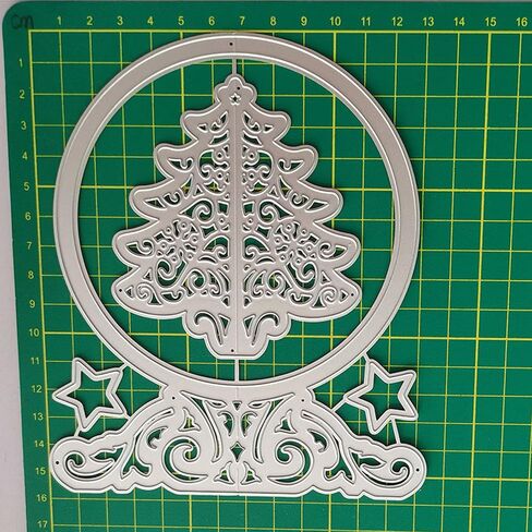DDeehs Christmas Crystal Ball Metal Die Cuts ,Christmas Tree Star Card Cutting Dies Cut Stencils DIY Scrapbooking Album Embossing Paper Card Art Craft Card Making in Saudi Arabia