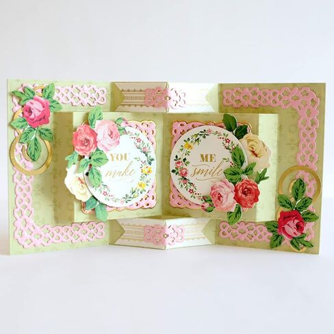 انا جريفين قوالب بطاقات مربعة منبثقة - قطع قوالب للحرف الورقية ولوازم صناعة البطاقات - قوالب قطع لصنع بطاقات الدعوة، بطاقة عيد ميلاد سعيد، بطاقة الزفاف، بطاقات المعايدة - 11 × 5.6 انش in Kuwait