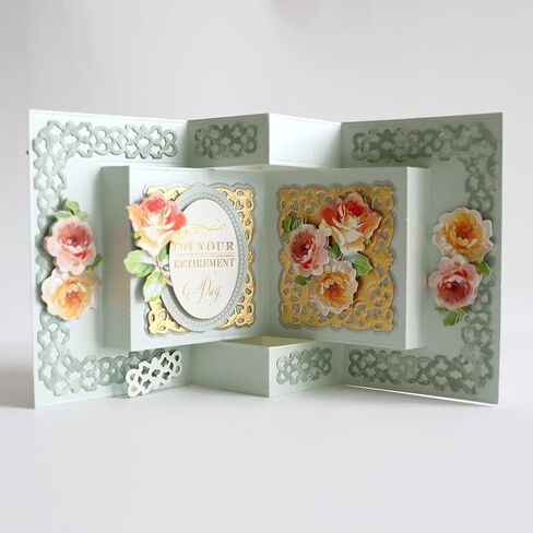 انا جريفين قوالب بطاقات مربعة منبثقة - قطع قوالب للحرف الورقية ولوازم صناعة البطاقات - قوالب قطع لصنع بطاقات الدعوة، بطاقة عيد ميلاد سعيد، بطاقة الزفاف، بطاقات المعايدة - 11 × 5.6 انش in Kuwait