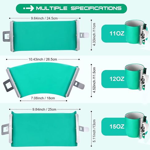 3 عبوات من مشابك الاكواب من السيليكون، بوبيسيلر 3D التسامي غلاف كوب سيليكون 11 اونصة 12 اونصة 15 اونصة قالب كوب المشبك لتثبيت الاكواب لطباعة الاكواب التسامي الة نقل الحرارة in Kuwait