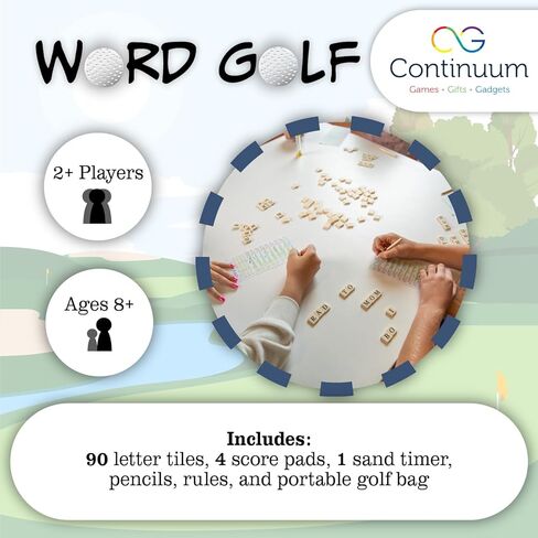 Continuum Games Word Golf لعبة الكلمات التي تتناسب مع الدورة التدريبية للأصدقاء والعائلة من لاعبين فما فوق من عمر 8 سنوات فما فوق in Kuwait