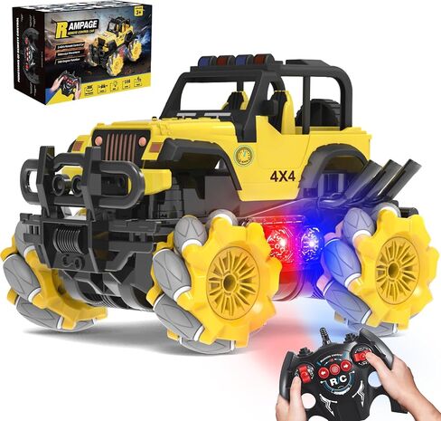 YOTOY Remote Control Car Toys for 6 7 8 9 10 Years Old Boys, Drift Stunt Remote Control Car, RC Cars for Boys Age 8-12, Stunt Car Remote Control, RC Stunt Car Toy, Drift Stunt Car, Drift RC Cars in Saudi Arabia