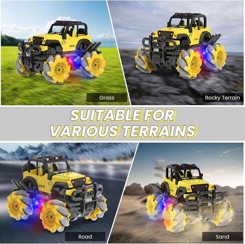 YOTOY Remote Control Car Toys for 6 7 8 9 10 Years Old Boys, Drift Stunt Remote Control Car, RC Cars for Boys Age 8-12, Stunt Car Remote Control, RC Stunt Car Toy, Drift Stunt Car, Drift RC Cars in Saudi Arabia