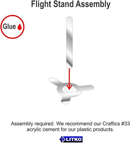 LITKO Mini Flight Stands, 1-inch Peg (10) in Saudi Arabia