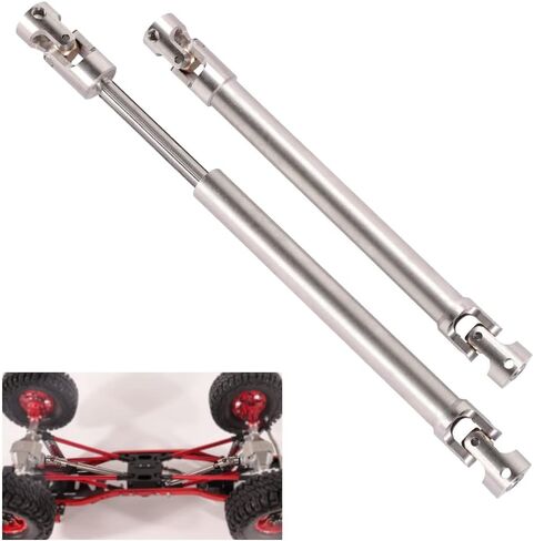 WEISHUJI Universal Stainless Steel Centre Drive Shaft, Stainless Steel Centre Drive Shaft, Stainless Steel Drive Shaft 140-250mm for Tamiya RC4WD D90 SCX10 SCX0016 Off-Road RC Crawlers Car in Kuwait