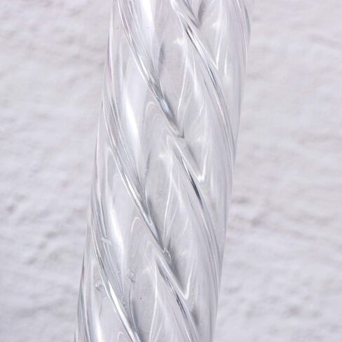 Chris.W Twist Candle Mold 10 Inch, Clear Plastic Spiral Candlesticks Candle Making Mold Supplies-Perfect for Wedding, Dinner Table, Home Decor, Party, Emergency Candles, Chime Candles in Saudi Arabia