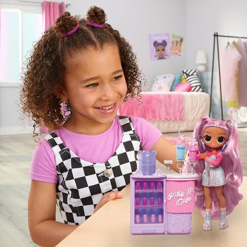 LOL Surprise OMG Sweet Nails – Kitty K Café with 15 Surprises, Including Real Nail Polish, Press On Nails, Sticker Sheets, Glitter, 1 Fashion Doll, and More! – Great Gift for Kids Ages 4+ in Kuwait