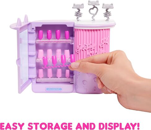 LOL Surprise OMG Sweet Nails – Kitty K Café with 15 Surprises, Including Real Nail Polish, Press On Nails, Sticker Sheets, Glitter, 1 Fashion Doll, and More! – Great Gift for Kids Ages 4+ in Kuwait