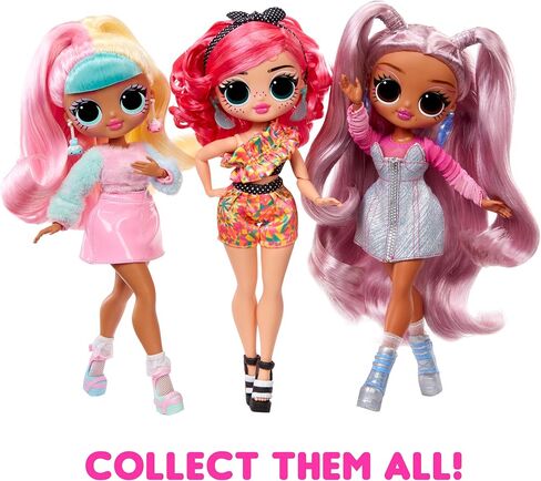 LOL Surprise OMG Sweet Nails – Kitty K Café with 15 Surprises, Including Real Nail Polish, Press On Nails, Sticker Sheets, Glitter, 1 Fashion Doll, and More! – Great Gift for Kids Ages 4+ in Kuwait