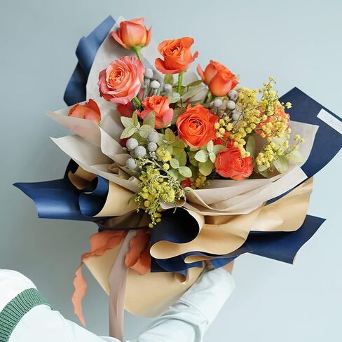 Kraft Paper Roll - 22.8 Inches X 44.6 Feet - Is The Perfect Wrapping Paper for Flowers, Gifts, Art, Crafts and Packages - Misty Rose in Kuwait