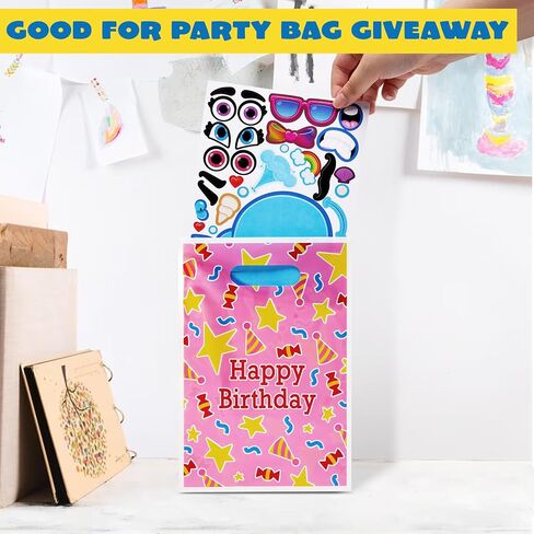 JOYIN 24 PCS 6"x 9" Make-a-face Sticker Sheets Make Your Own Animal Mix and Match Sticker Sheets with Safaris, Sea and Fantasy Animals Kids Party Favor Supplies Craft in Saudi Arabia