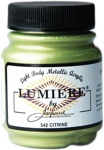 Jacquard Lumiere Metallic Acrylic Paint 2.25oz-Citrine in Saudi Arabia