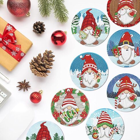 CAMOYAI عيد الميلاد الماس اللوحة الوقايات، التماثيل الماس مجموعات الفن للمبتدئين، 5D الحفر الكامل جوهرة الفن للهدايا وديكور جدار المنزل 12x16 بوصة in Kuwait