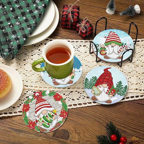 CAMOYAI عيد الميلاد الماس اللوحة الوقايات، التماثيل الماس مجموعات الفن للمبتدئين، 5D الحفر الكامل جوهرة الفن للهدايا وديكور جدار المنزل 12x16 بوصة in Kuwait