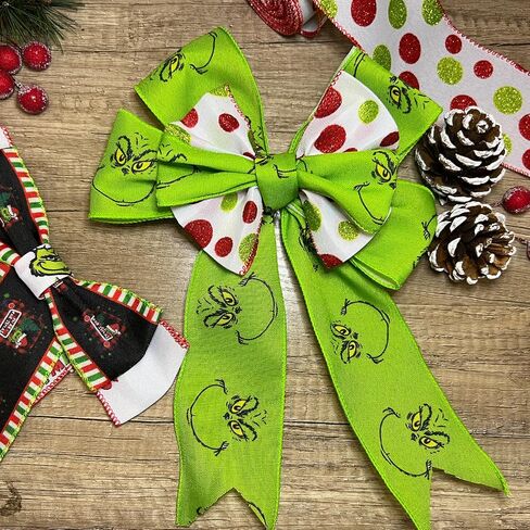 Buffalo Plaid Ribbons 3 Rolls 18 Yards Christmas Black and White Buffalo Checkered Ribbon Burlap Wired Edge Gingham Fabric Craft for DIY Bows Wrapping Wreath Xmas Tree Decoration in Kuwait