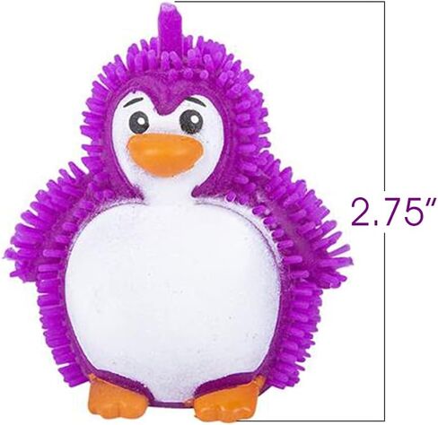 ArtCreativity Puffer Penguins, Set of 12, Fidget Toys for Kids with Soft Rubbery Spikes, Stress Relief Toys in Assorted Colors, Party Favors, Goodie Bag Fillers for Boys and Girls in Saudi Arabia