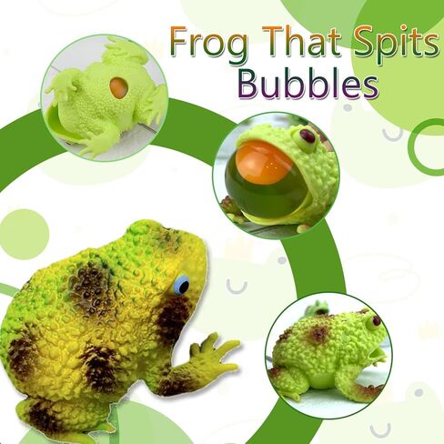 3 قطع لعبة الضفدع للضغط، ضفادع مطاطية خضراء، ألعاب تخفيف التوتر، ألعاب نكتة مبتكرة، كرات الضفدع الململة، لعبة إسفنجية للعب الحسي من أجل هدايا الحفلات، خدعة إبداعية وإطلاق ألعاب الضفدع in Kuwait