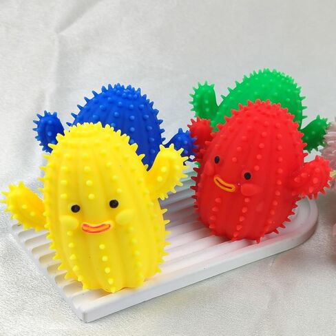 4 قطع من كرات الضغط على شكل صبار ألعاب سكويشيز فيدجيت كرات وردي أخضر أزرق أحمر سكويشيز ألعاب كروية لتخفيف التوتر للبالغين والأطفال وتخفيف القلق والكرات الحسية الضغط على الكرة in Kuwait