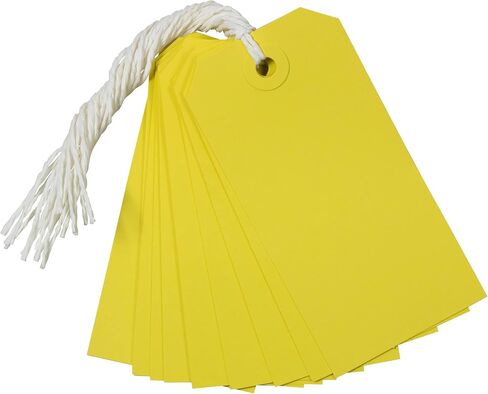 JAM PAPER Gift Tags with String - Medium - 4 3/4 x 2 3/8 - Red - Bulk 100/Pack in Saudi Arabia