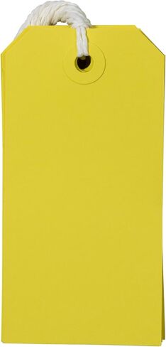 JAM PAPER Gift Tags with String - Medium - 4 3/4 x 2 3/8 - Red - Bulk 100/Pack in Saudi Arabia