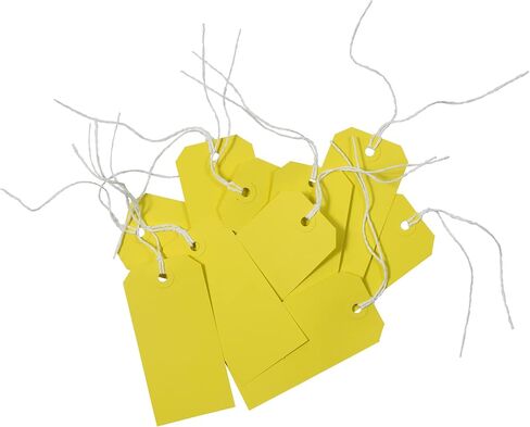 JAM PAPER Gift Tags with String - Medium - 4 3/4 x 2 3/8 - Red - Bulk 100/Pack in Saudi Arabia