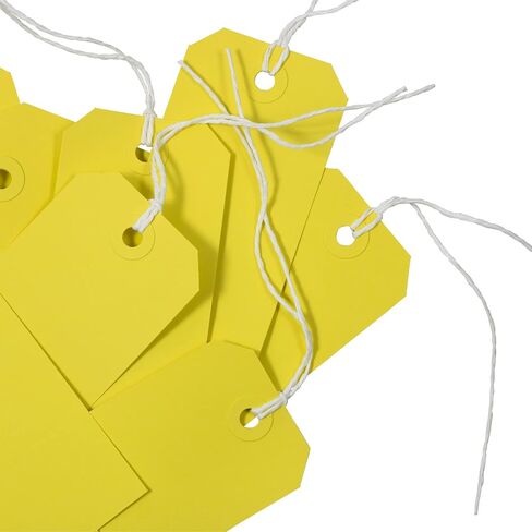 JAM PAPER Gift Tags with String - Medium - 4 3/4 x 2 3/8 - Red - Bulk 100/Pack in Saudi Arabia
