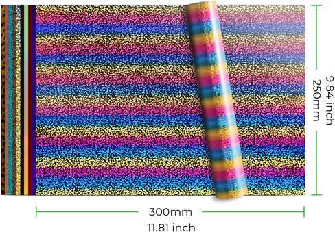 حزمة فينيل ناقل للحرارة من اتش تي في: 10 عبوات مقاس 12 انش × 10 انش من الفينيل تثبت بالكي على التيشيرتات، 10 اوراق الوان متنوعة، فينيل قابل للكي لاقمشة التيشيرتات التي تصنعها بنفسك in Kuwait