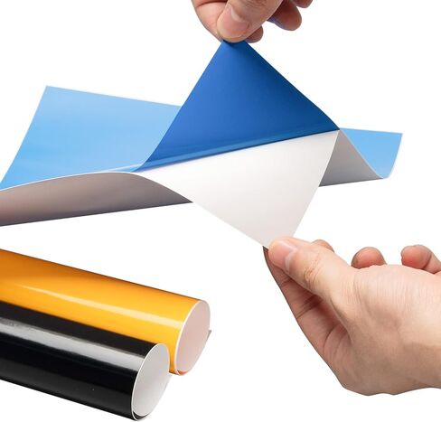 حزمة فينيل ناقل للحرارة من اتش تي في: 10 عبوات مقاس 12 انش × 10 انش من الفينيل تثبت بالكي على التيشيرتات، 10 اوراق الوان متنوعة، فينيل قابل للكي لاقمشة التيشيرتات التي تصنعها بنفسك in Kuwait