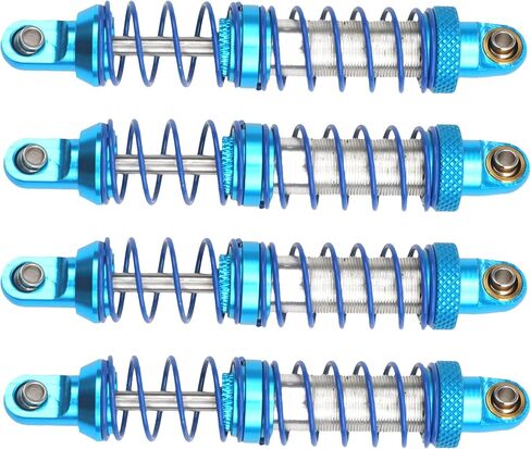 4Pcs Vgoohobby Metal Shocks Absorber Adjustable Dampers Compatible with Axial SCX10 Traxxas TRX4 D90 90046 Redcat Gen7 1/10 RC Crawler Car (Blue,70mm) in Kuwait