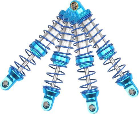 4Pcs Vgoohobby Metal Shocks Absorber Adjustable Dampers Compatible with Axial SCX10 Traxxas TRX4 D90 90046 Redcat Gen7 1/10 RC Crawler Car (Blue,70mm) in Kuwait
