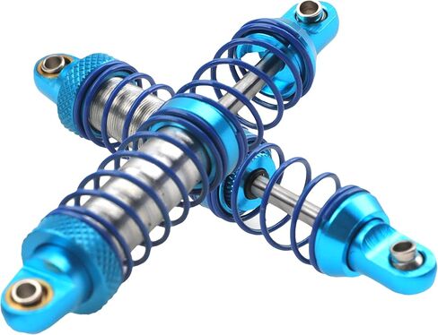 4Pcs Vgoohobby Metal Shocks Absorber Adjustable Dampers Compatible with Axial SCX10 Traxxas TRX4 D90 90046 Redcat Gen7 1/10 RC Crawler Car (Blue,70mm) in Kuwait