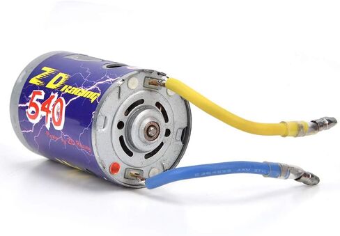 Brush Power Set, Durable 540 Brushed Motor with Cooling Fin + 45A Brushed ESC Set for 1/10 RC Buggy Truggy Truck(Orange) Model Car Accessories in Saudi Arabia