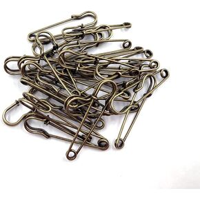 30Pcs 2Inch Brooches Heavy Duty Safety Pins for Blankets, Sweaters, Shawls, Kilts, Crafts DIY(Bronze) in Saudi Arabia
