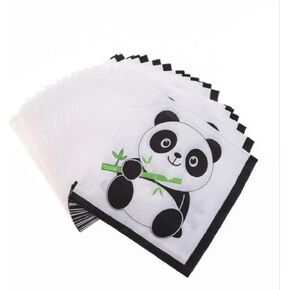 40 قطعة من مناديل لوازم حفلات الأطفال باندا لحفلات استقبال المولود والأطفال الأولاد والبنات لوازم تزيين حفلات أعياد الميلاد أو حفلات الكريسماس ولوازم حفلات عيد الشكر in Kuwait
