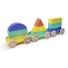 مجموعة مكعبات بناء قطار على شكل مغناطيسي من 9 قطع من تيجو، قوس قزح in Kuwait