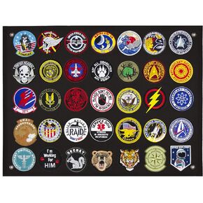 Tactical Patch Display Panel Holder Board for Military Army Combat Morale Uniform Hook-Backed Emblems, 43" x 27.5" (Large) with 1 Flag Patch Included