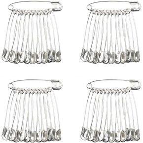 200 Pcs Safety Pins Rust-Resistant Nickel Plated Steel Strong and HeavyDuty Perfect for Clothes Crafts Baby Clothing Stationary Bandages Sewing Dressmaking in Saudi Arabia