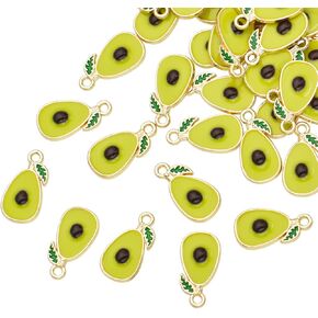 Pack of 80 Rainbow Enamel Charms Gold Plated Colored Pendants Hawaii Style Accessories for Necklace Bracelet Jewelry Making DIY Crafting in Kuwait