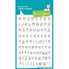 Lawn Fawn Jessie's ABC 4"x6" Clear Alphabet Letter Stamps LF319 in Saudi Arabia