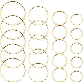 70pcs Earrings Beading Hoop Earring Finding Round Earring Circle Round Beading Hoop Open Bezel Pendant Frame for Jewelry Making in Kuwait