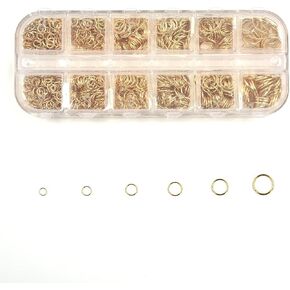 Jump Rings Gold Plated Jewelry Connectors Chain Links 4mm 5mm 6mm 7mm 8mm 10mm DIY Crafts in Kuwait